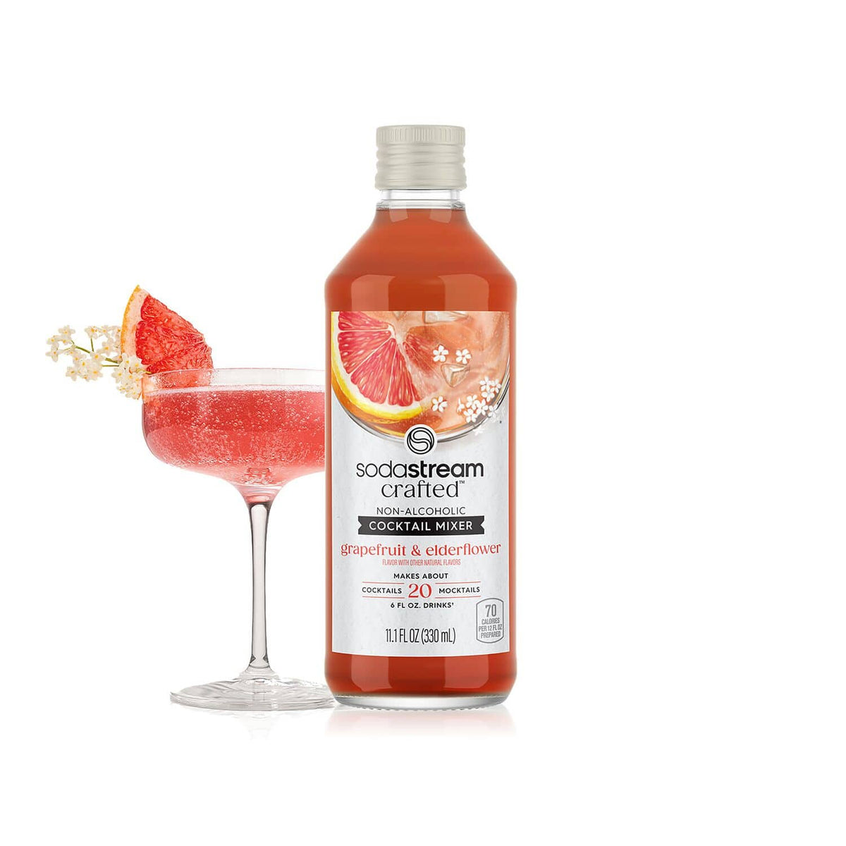 SodaStream - Crafted Mixers  Elderflower Grapefruit Drink Mix 3-Pack