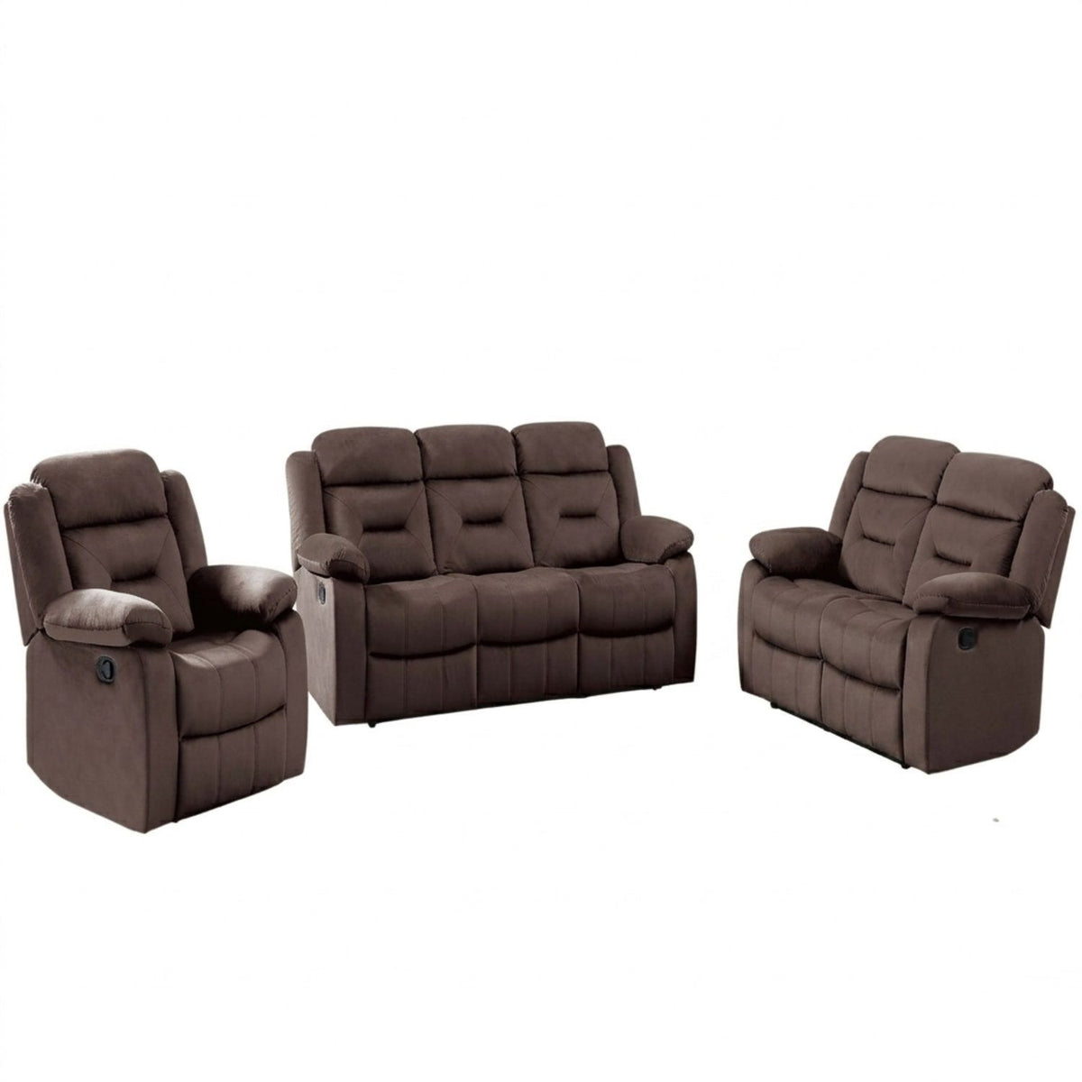 Juego de sala contemporáneo con brazos de almohada y soporte para la cabeza