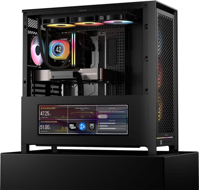 CORSAIR - 5000D RS ARGB Mid-Tower Modular PC Case - Black