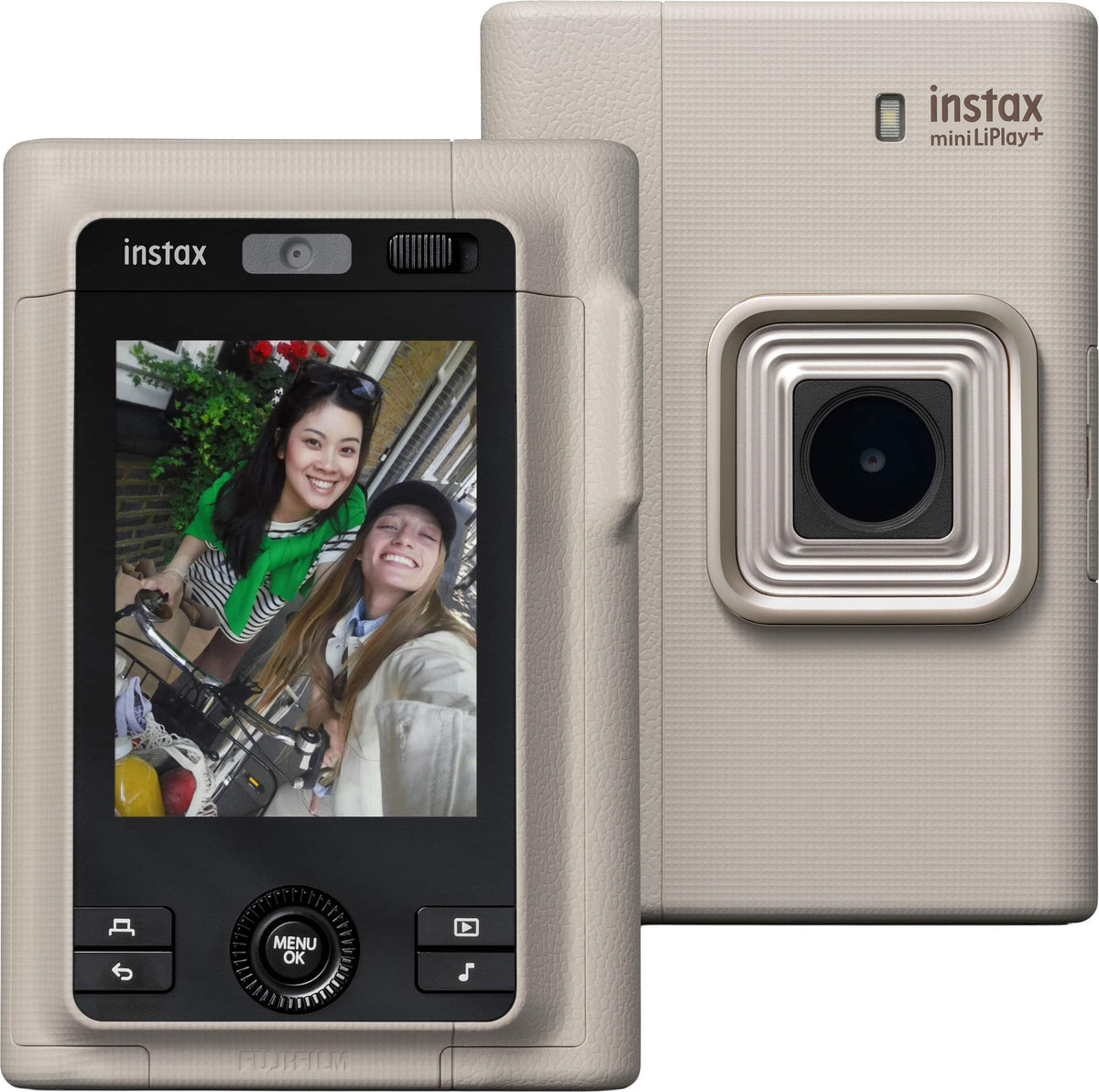 Fujifilm - instax mini LiPlay+ Instant Camera - Sand Beige
