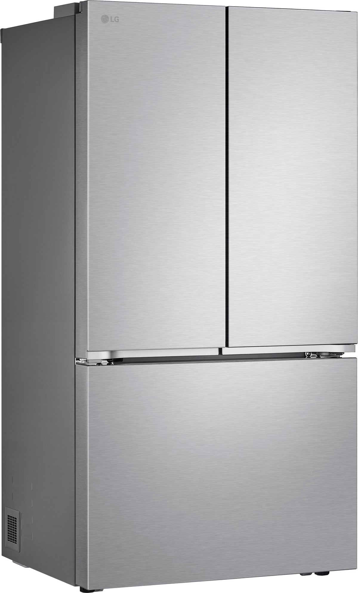 LG - 36-in Wide Counter-Depth MAX 25.1 Cu. Ft. French Door Smart Refrigerator with Zero Clearance Hinge System - Stainless Steel