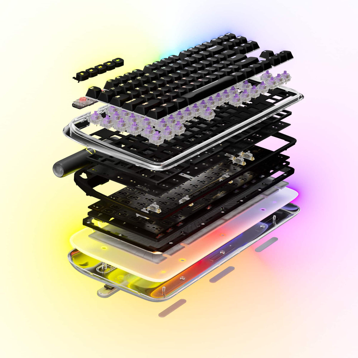HYTE - Keeb TKL - Tenkeyless Wired RGB Mechanical Keyboard - Black