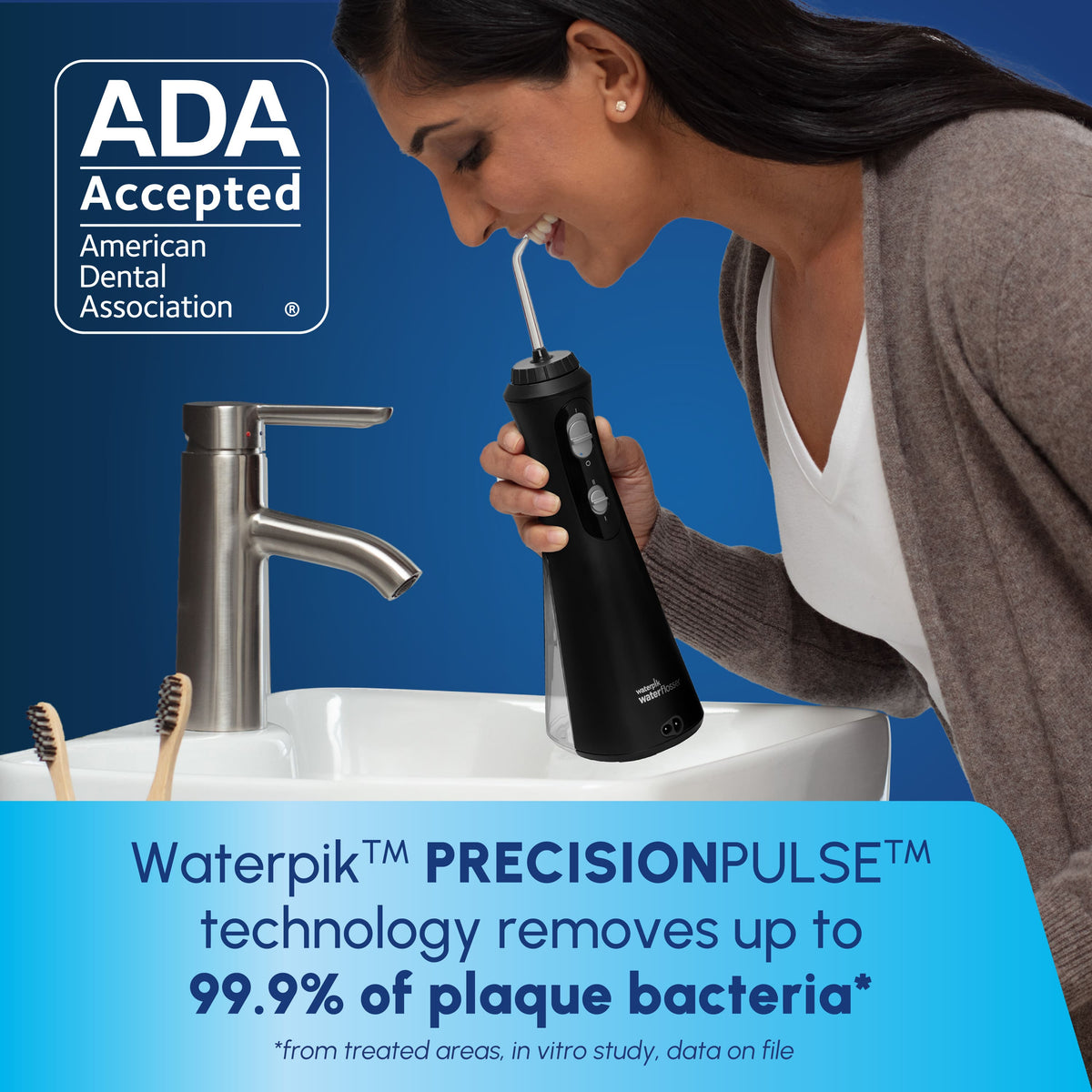 Waterpik - Cordless Plus Water Flosser - Black