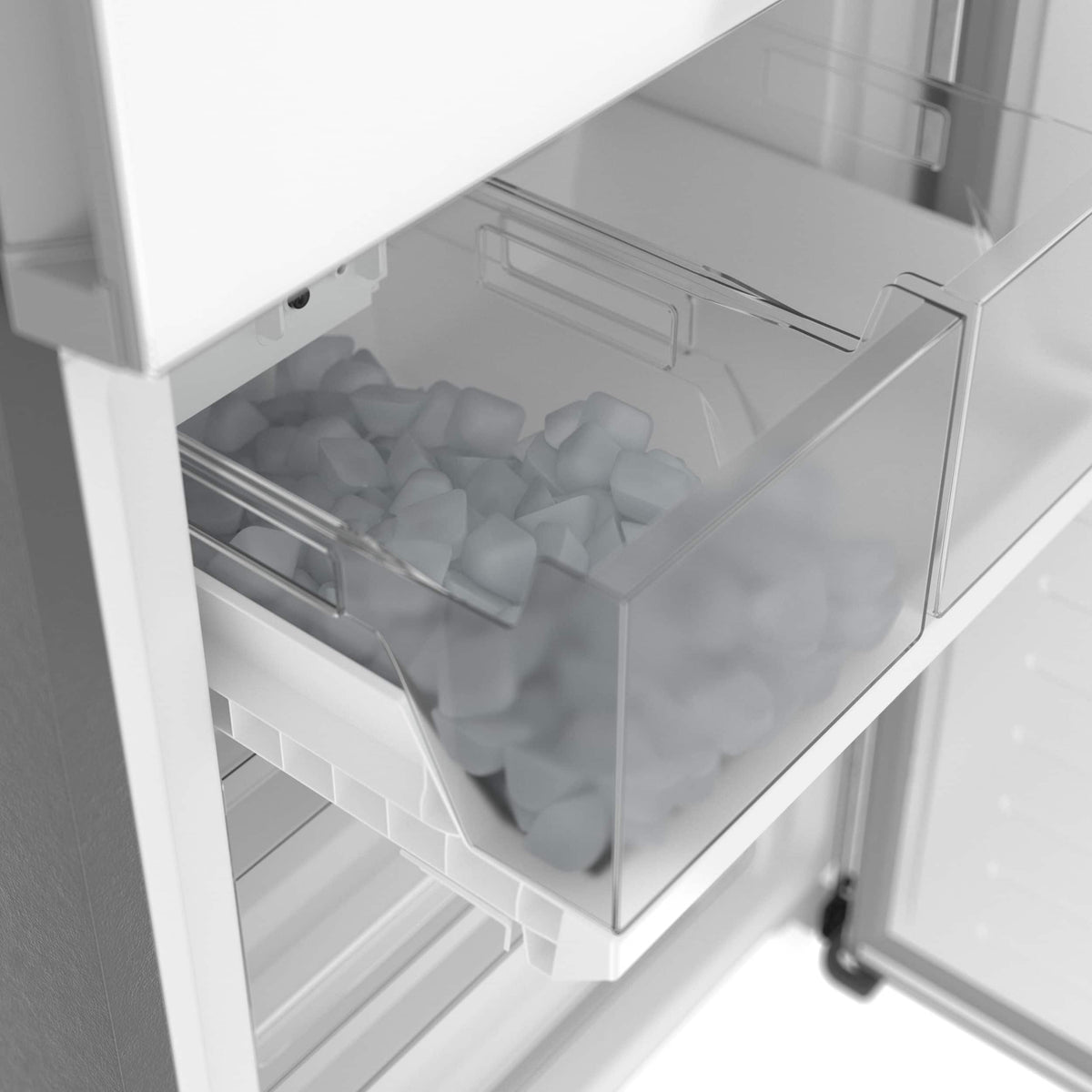 Bosch - 800 Series 24 in. Wide 12.8 Cu. Ft Bottom Freezer Counter-Depth Smart Refrigerator with Internal Ice and Water Dispenser - White