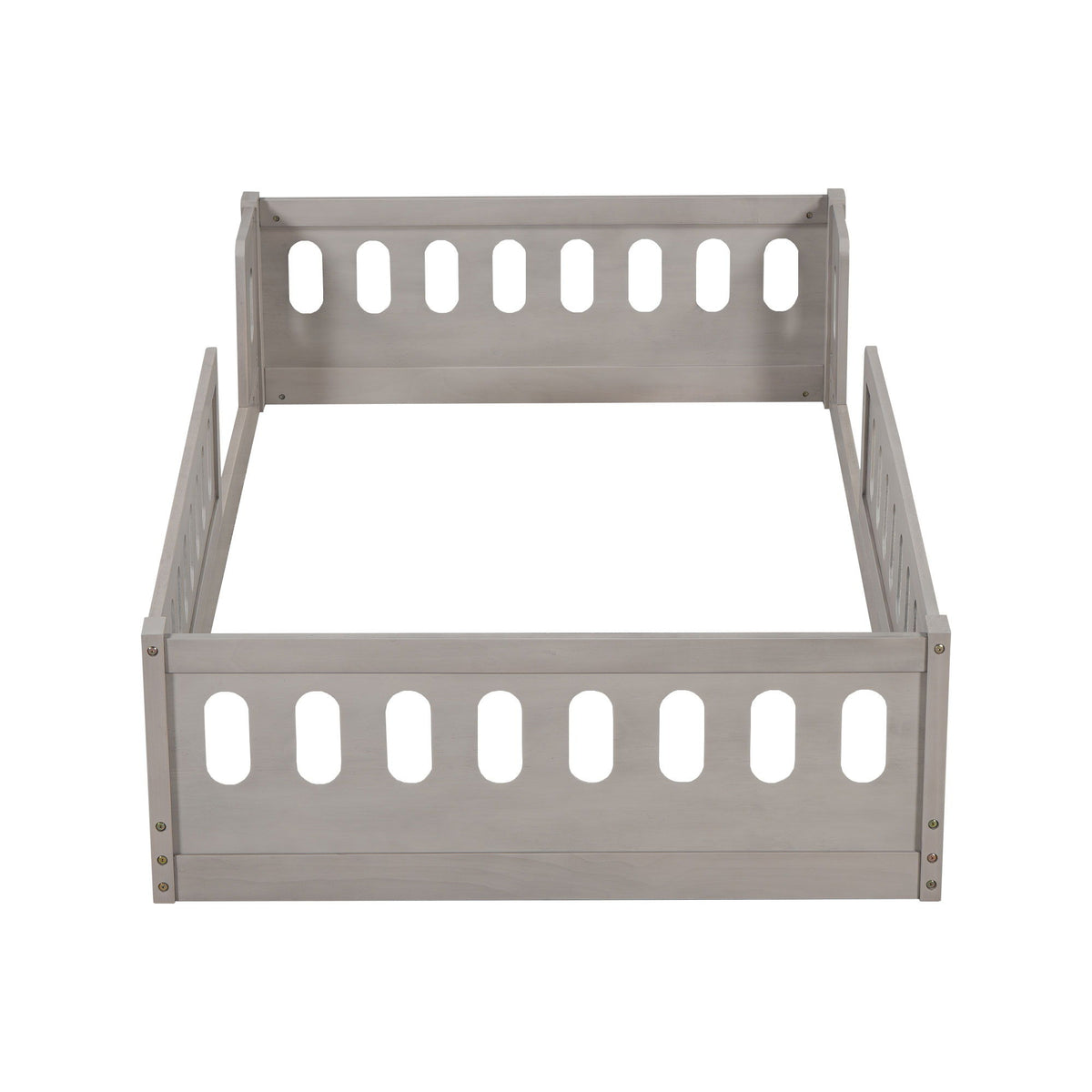 Platform Bed With Guardrail