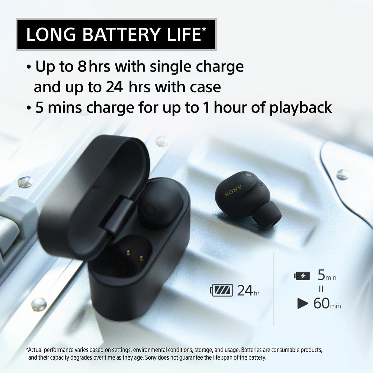 Sony - WF-1000XM6 Best Truly Wireless Noise Cancelling Earbuds - Black