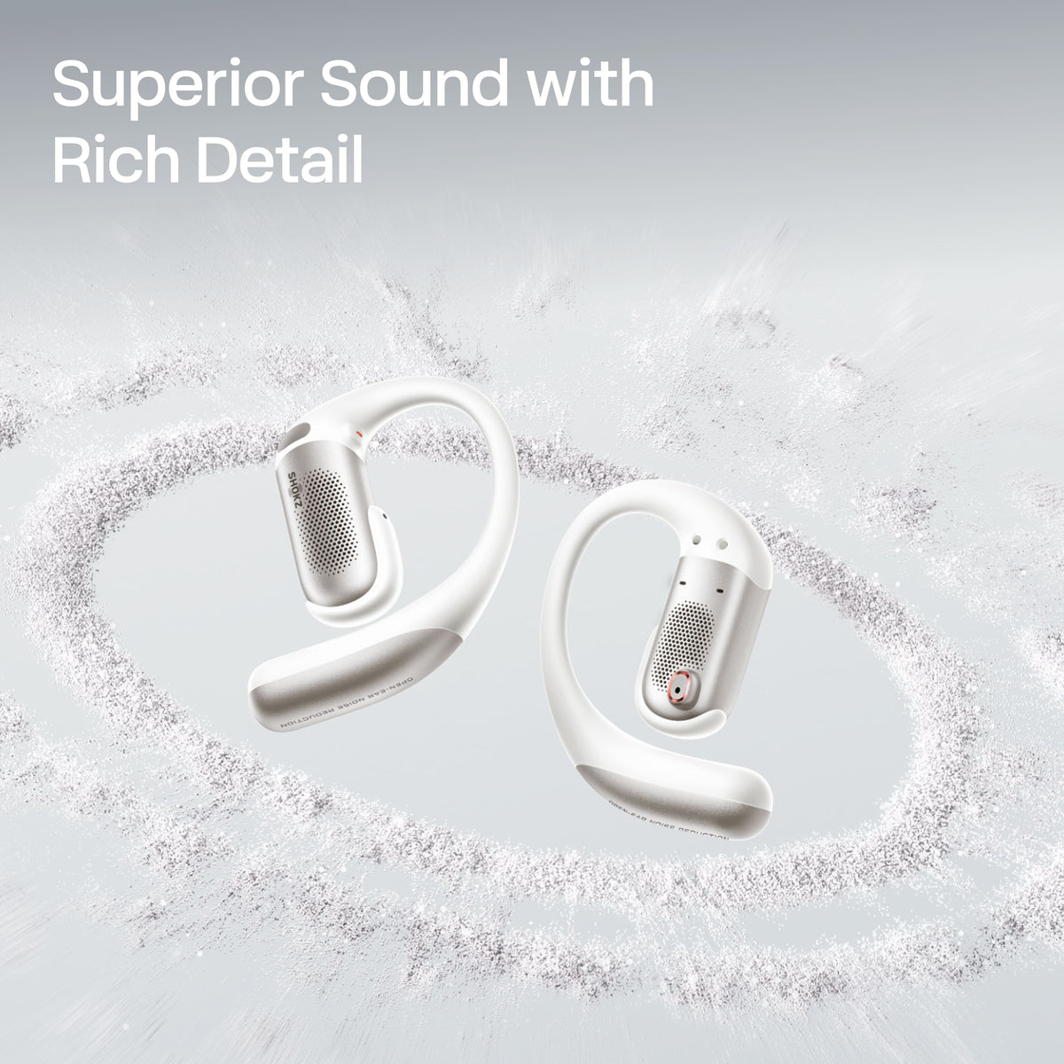 Shokz - OpenFit Pro Open-Ear True Wireless Bluetooth Active Noise Reduction Earbuds - White