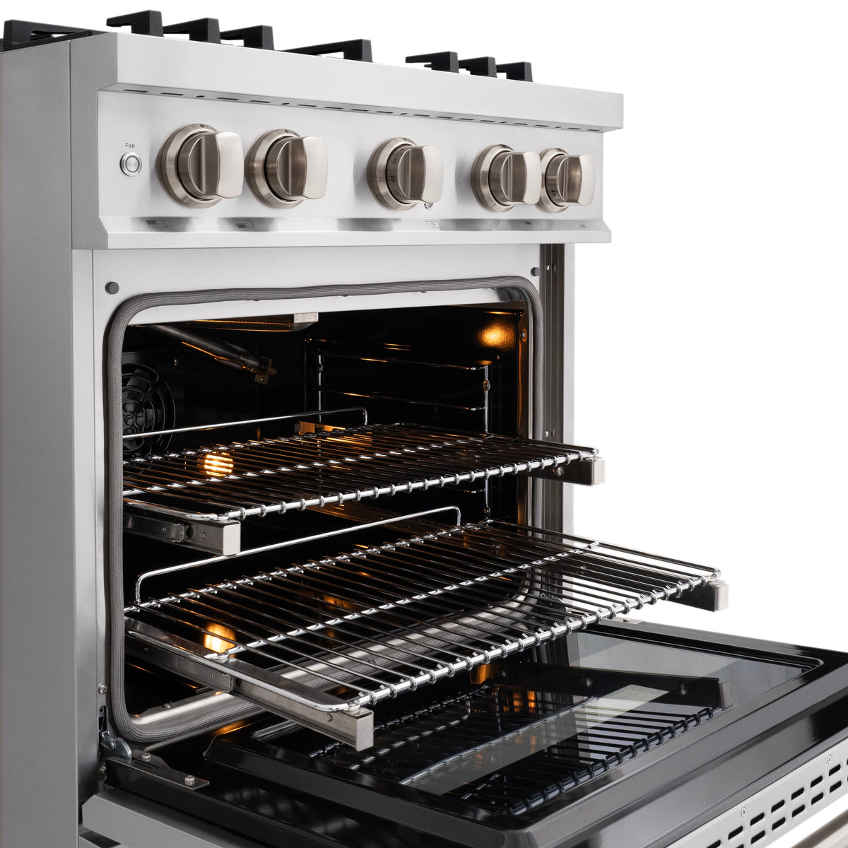 ZLINE - 30 in. Wide 4 Burner Classic Gas Range with Convection Oven (CGR-BR-30) - Stainless Steel