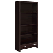 Maureen - 5 Shelf Bookcase With Drawer - Cappuccino