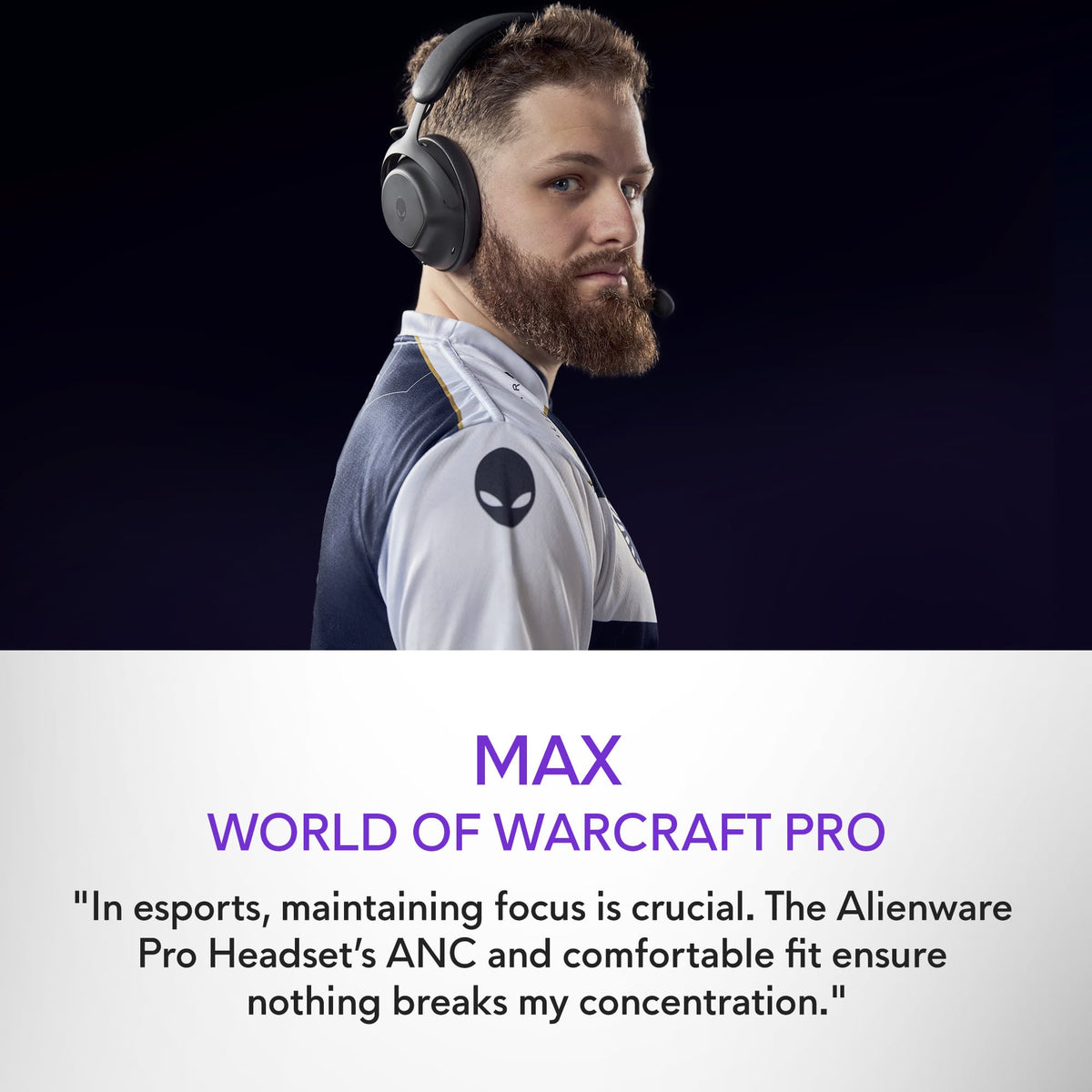Alienware - Pro Wireless Over-the-Ear Gaming Headset for Windows, PS5, PS4, Switch and Mobile - Dark Side of the Moon