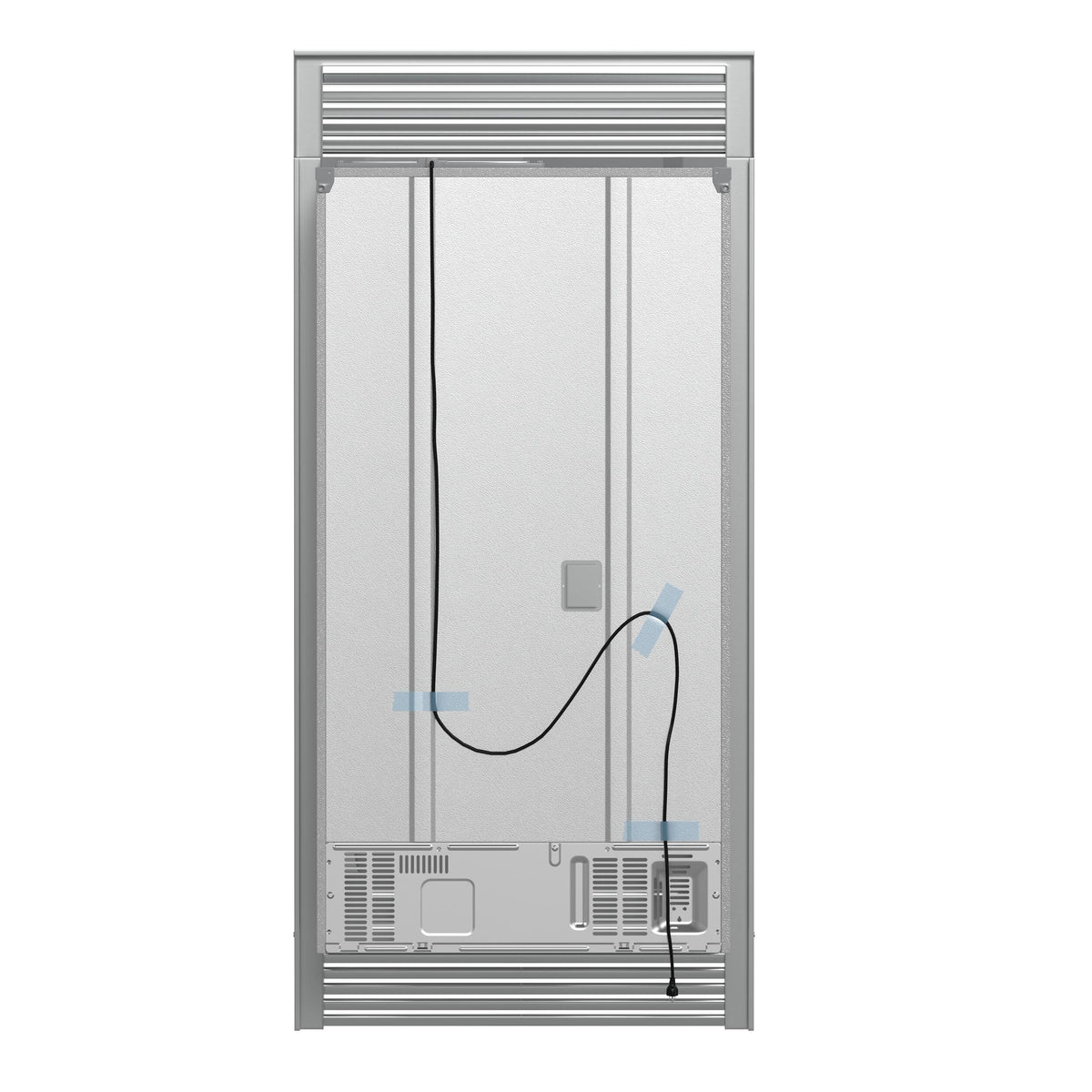 Forno Appliances - Moena 19.2 Cu. Ft. Built-In French Door Refrigerator with Decorative Trim Grill - Stainless Steel VCM