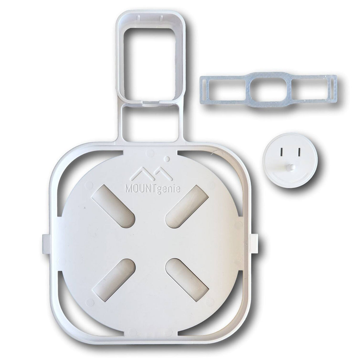 Mount Genie - The Easy Outlet Mount For eero Pro 6 and eero Pro 6E (2-pack) - White