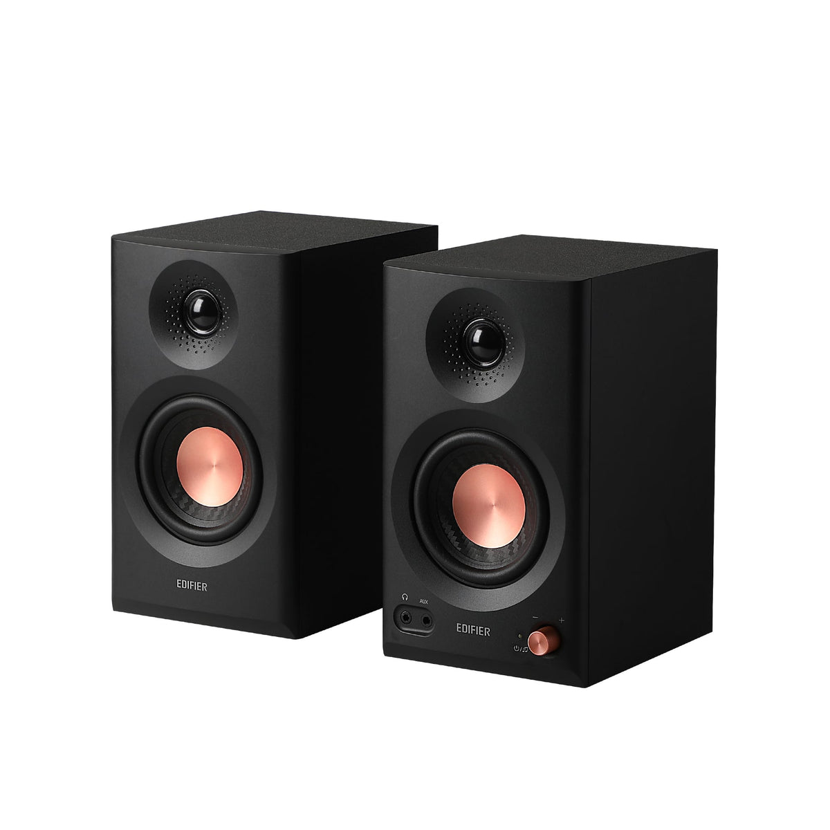 Edifier - MR3 Active Bookshelf Speakers, Computer Speakers - Bluetooth and Optical Input - 2.0 Studio Monitor Speaker (Pair) - Black
