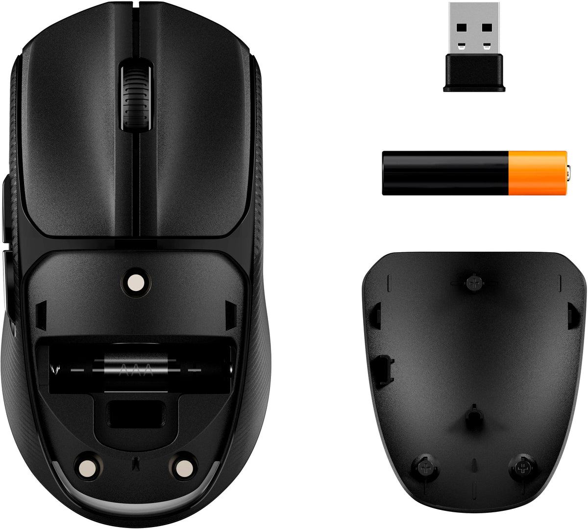 HyperX - Pulsefire Fuse Lightweight Wireless Optical Gaming Mouse with RGB Lighting - Wireless - Black