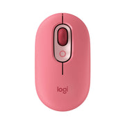 Logitech - POP Mouse Wireless Bluetooth Optical Ambidextrous Mouse with Customizable Emojis - Wireless - Heartbreaker Rose