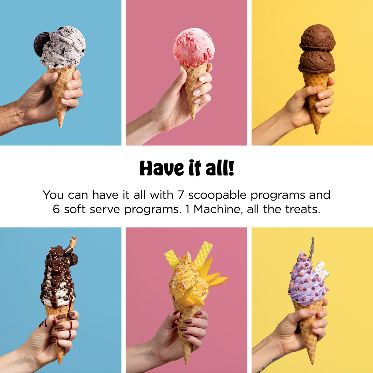 Ninja - CREAMi Scoop & Swirl Ice Cream & Soft Serve Maker, 13 One-Touch Programs, Fruit whip, Frozen custard, Gelato - Silver