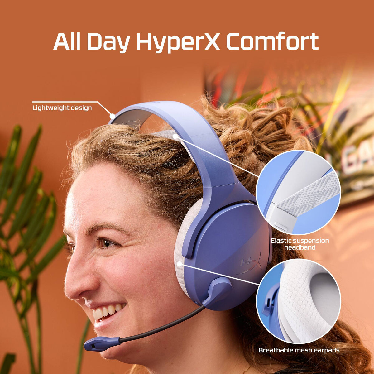 HyperX - Cloud Jet Dual Wireless Gaming Headset for PC, Mac, PS5, PS4, and Mobile - Black