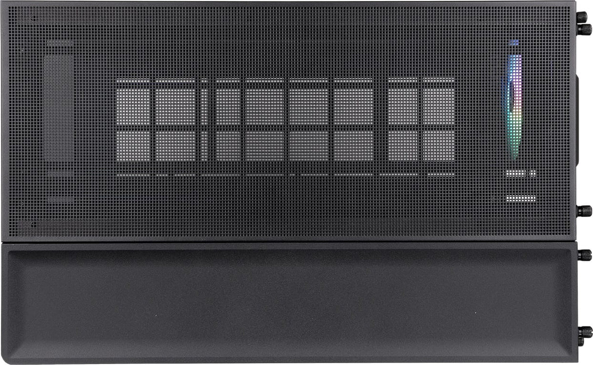 Thermaltake - View 380 XL TG ARGB Dual-Chamber Chassis with Hidden-Connector Motherboard Support ATX Mid Tower PC Case - Black