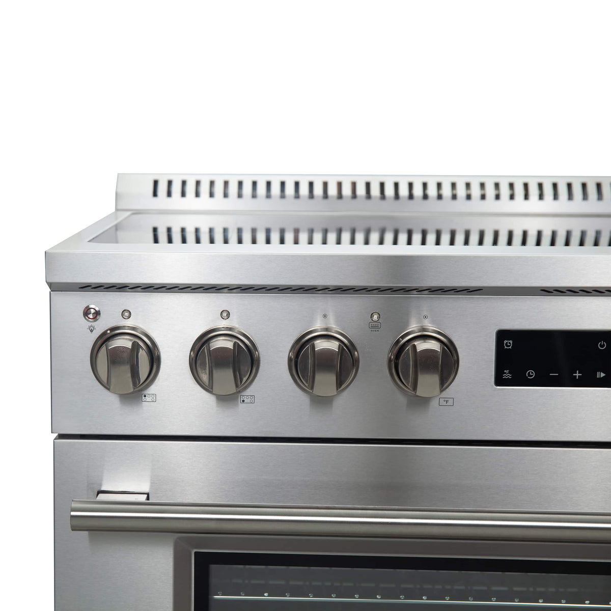 Forno Appliances - 36 in. Wide 0 Elements Torino 5.36 Cu. Ft. Freestanding Induction True Convection Range - Silver