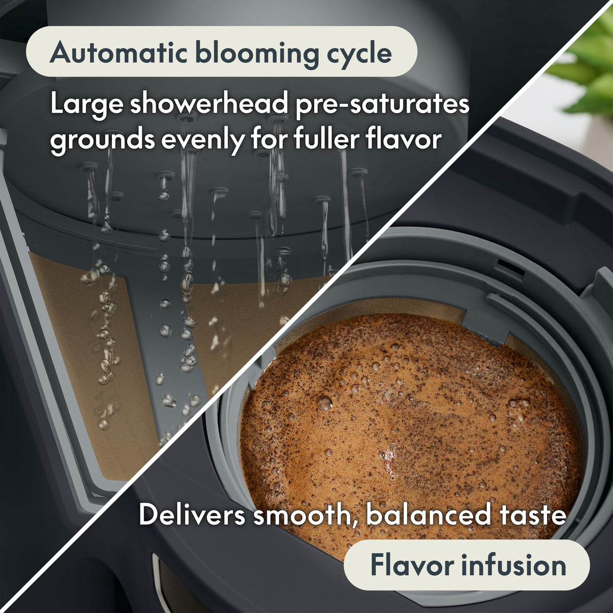 Bella - BREW 14-Cup Auto Pour Over Coffee Maker​ - Slate