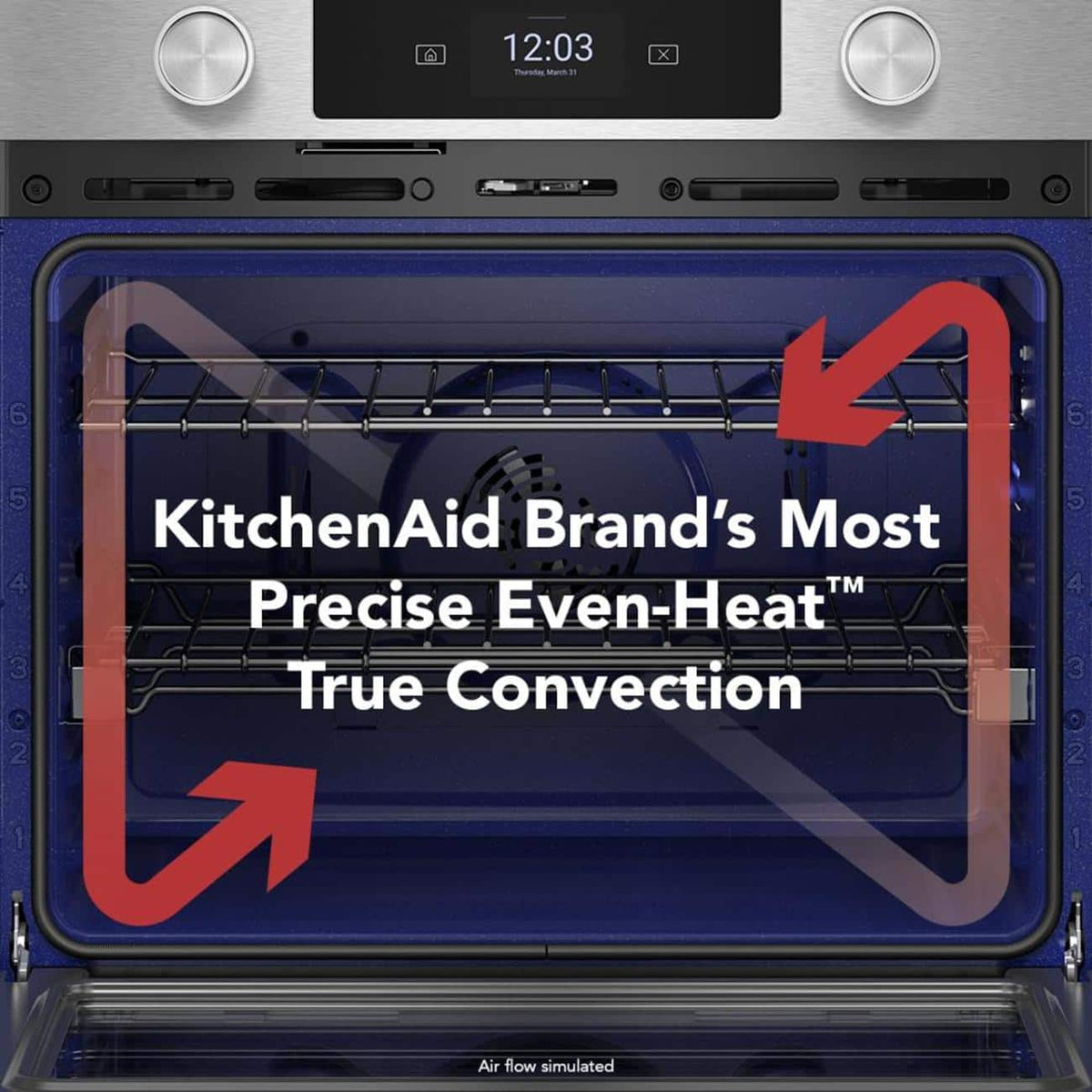 KitchenAid - 30" Smart Built-In Electric Double Wall Oven with Assisted Cooking Modes - Stainless Steel