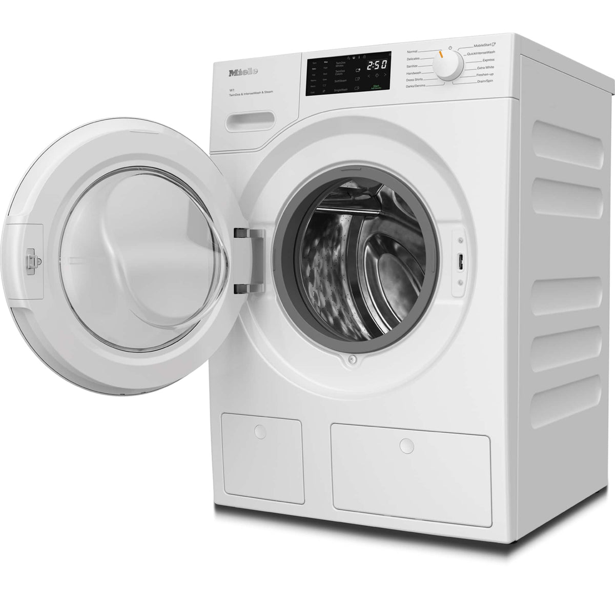 Miele - WXF980WCS 24" Front Load 2.26 Capacity Direct Sensor Controls Washing Machine - Lotus White