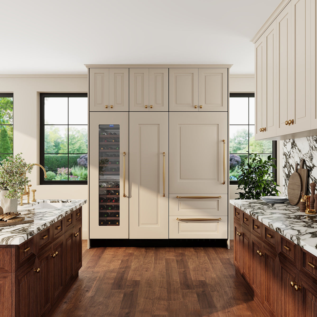 Viking - 36 in. Wide 36"W. VEIL Integrated Bottom Freezer - Custom Panel Right Hinge - Custom Panel Ready