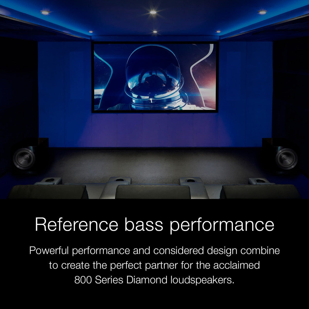 Bowers & Wilkins - DB Series Dual 8" Powered Subwoofer 1000W (each) - WarmWhite