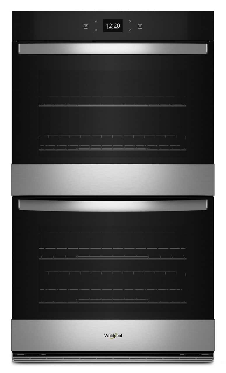 Whirlpool - 30" Built-In Electric Convection Double Wall Oven with Air Fry When Connected - Stainless Steel