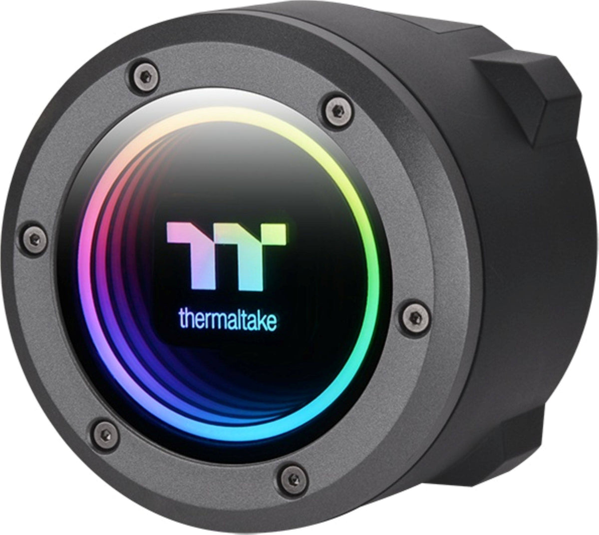Thermaltake - TH360 V2 ARGB Sync 360mm AIO Liquid Cooler (3x 120mm ARGB PWM Fans) with Mirror Rotating Cap Design - Black