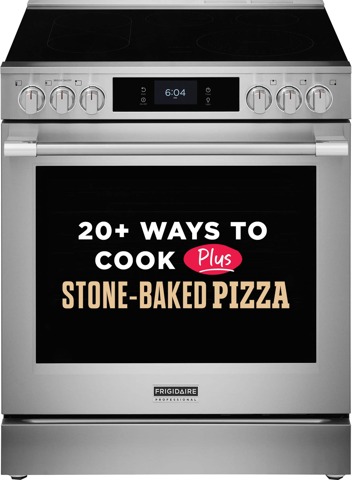 Frigidaire - 30" Electric Range with Stone-Baked Pizza - Stainless Steel