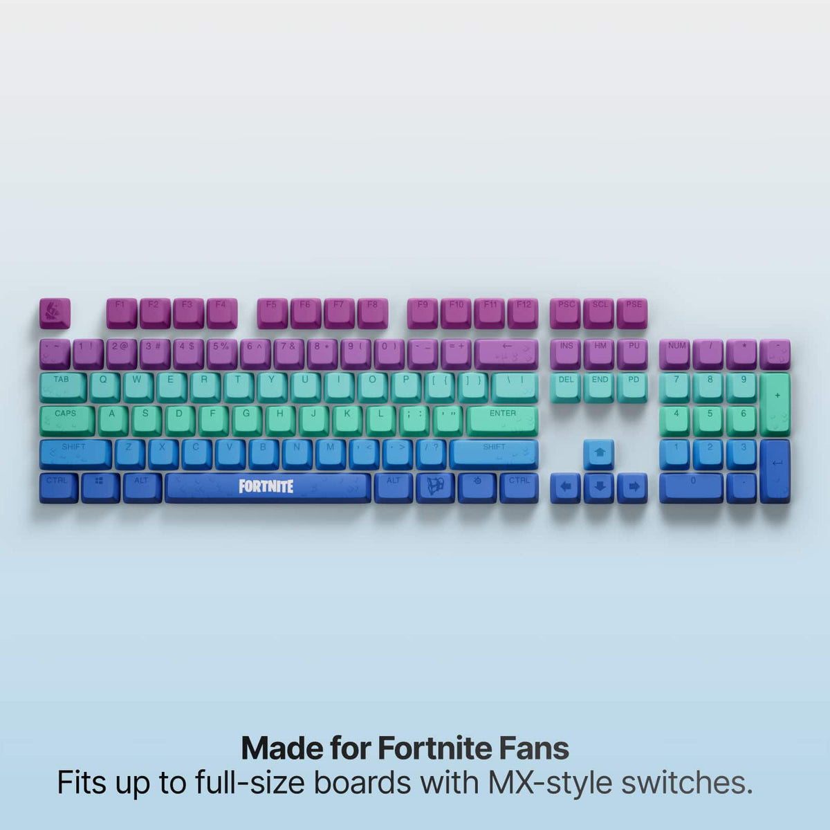SteelSeries - PBT Accessory Keycaps - Fortnite Supply Llama Edition - Multi