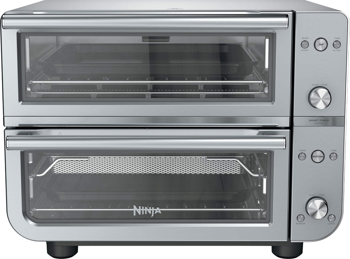 Ninja - Double Oven Pro Smart XL Countertop Oven & Air Fryer - Stainless Steel