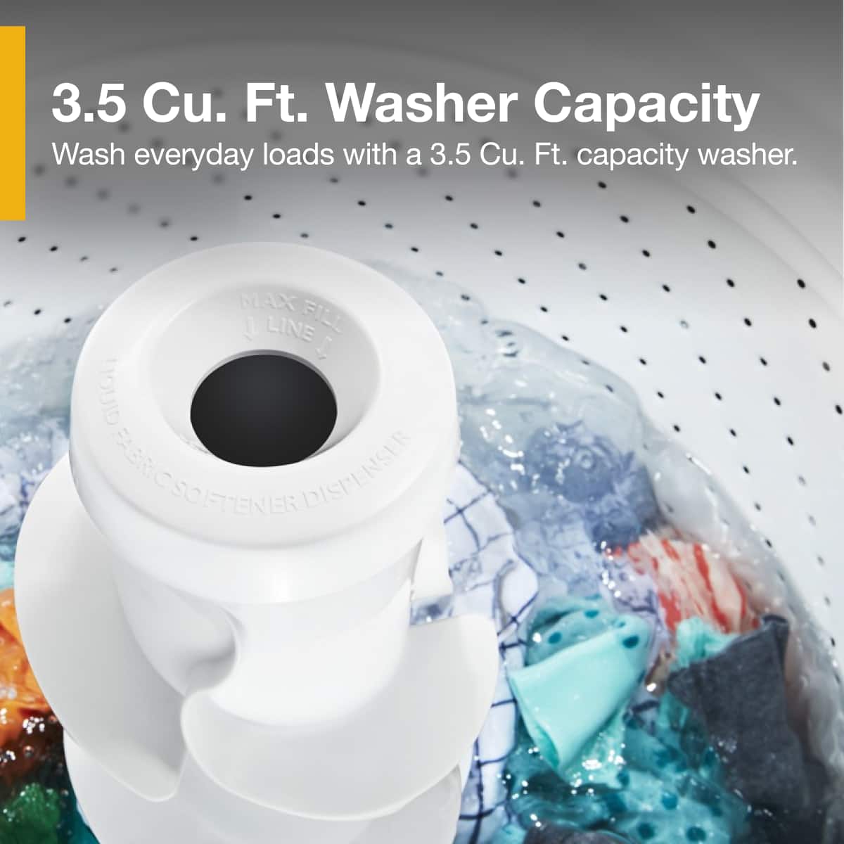 Whirlpool - 3.5 Cu. Ft. Top Load Washer and 5.9 Cu. Ft. Electric Dryer with Dual Action Agitator - White