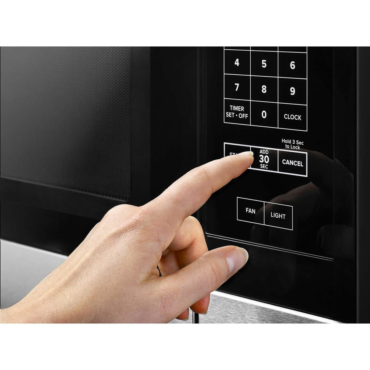 Amana - 1.6 Cu. Ft. Over-the-Range Microwave with Add 0:30 Seconds - Stainless Steel