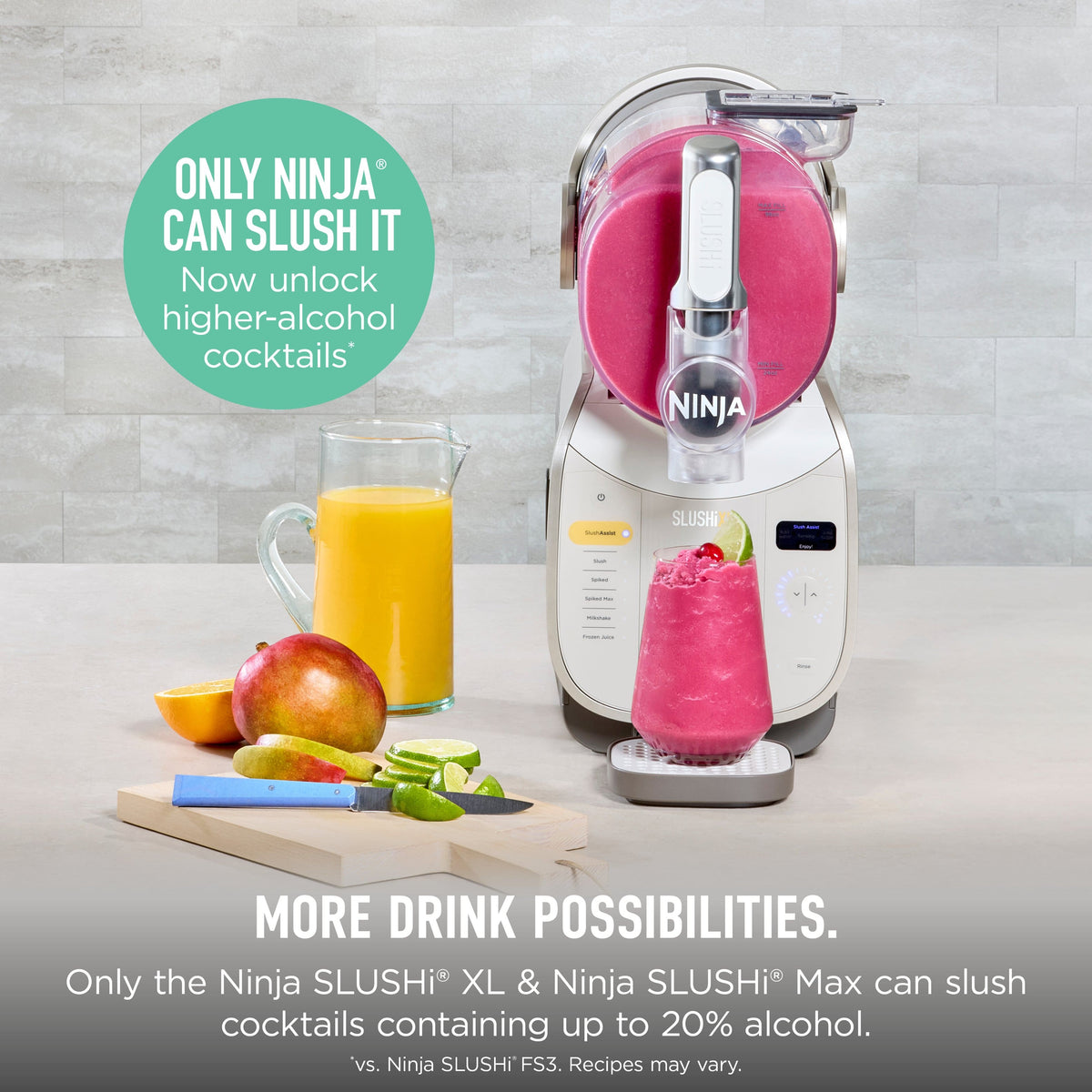 Ninja - SLUSHi® XL Smart Frozen Drink Maker, 128 oz - Crema