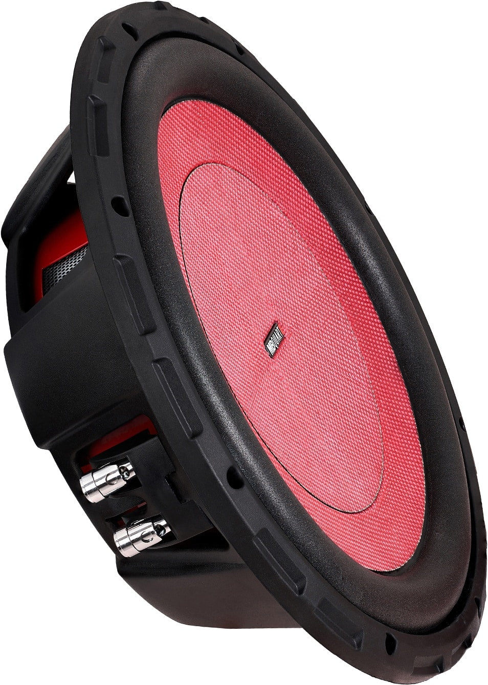MB Quart - Discus 12" 600W Dual-Voice Subwoofer - Red