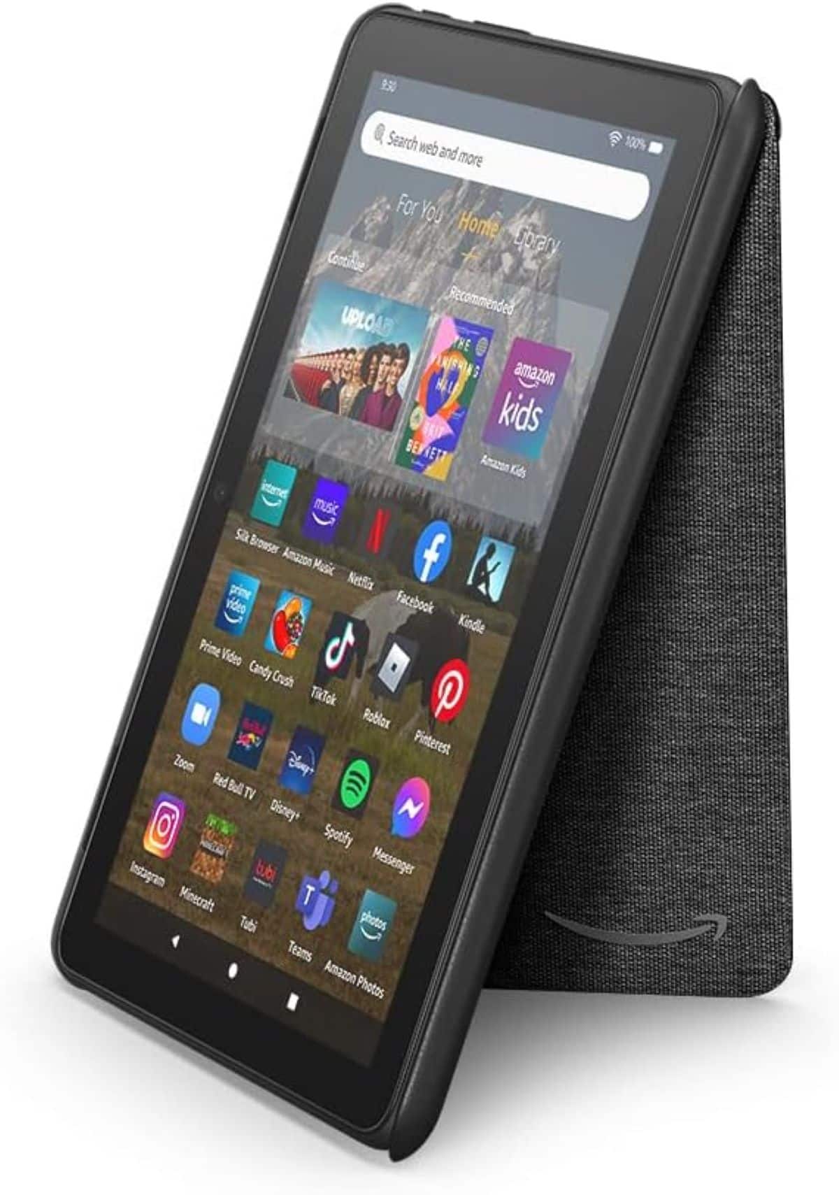 Amazon - Fire HD 8 Cover | Protective Cover (Fits the 12th gen Fire HD 8 Tablet) - Black