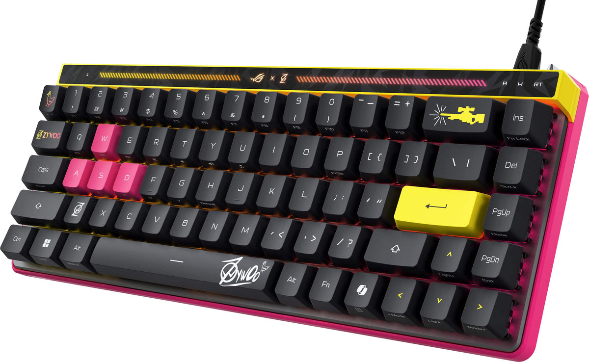 ASUS - ROG Falchion Ace 65% Wired Gaming Keyboard with ROG HFX Magnetic Switches and Rapid Trigger Toggle - ZywOo Edition