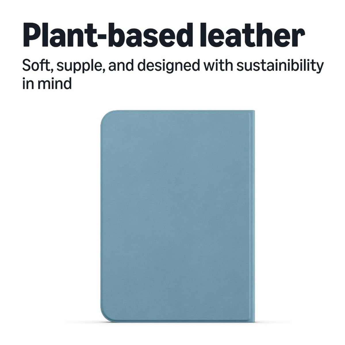 All-New Amazon Kindle Aluminum Slim Cover w/ Magnetic Attach, Lightweight, Foldable Protective Case, Plant-Based Leather - Alpine Sky