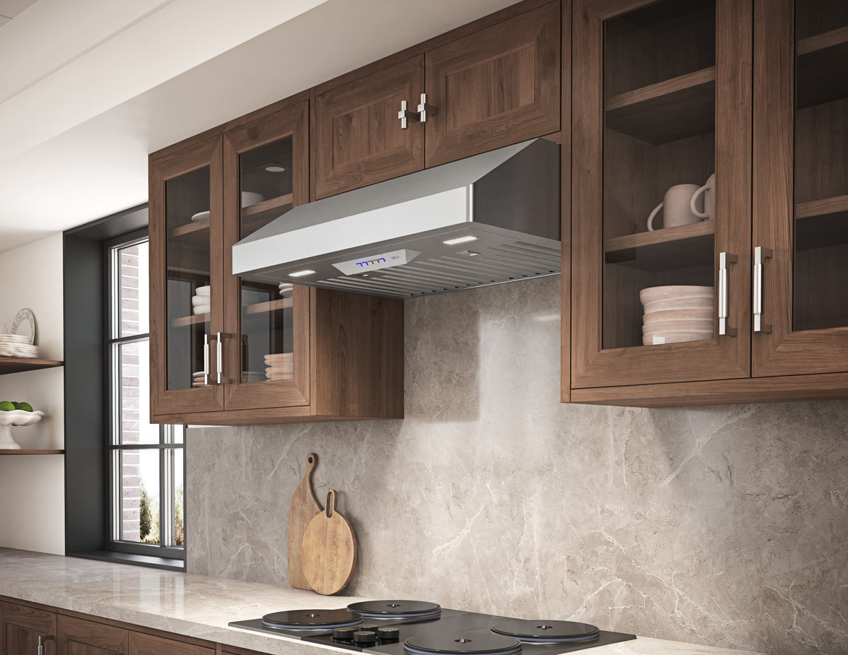 Zephyr - 36 inches - Externally Vented - Under cabinet Range Hood - Stainless Steel