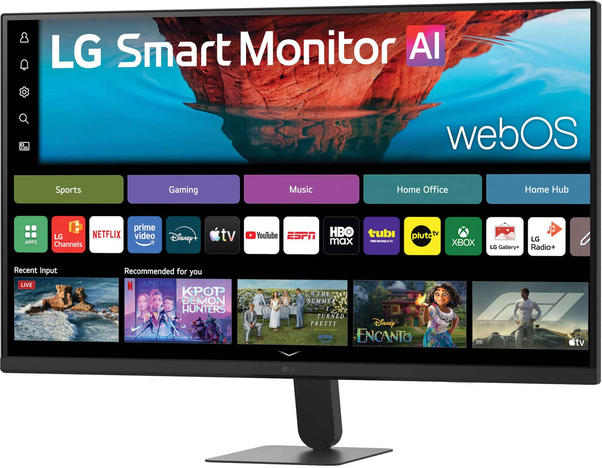 LG - 32" 4K UHD 60Hz 5ms Smart Monitor with HDR10, Built-in Speakers (HDMI, USB-A) - Black