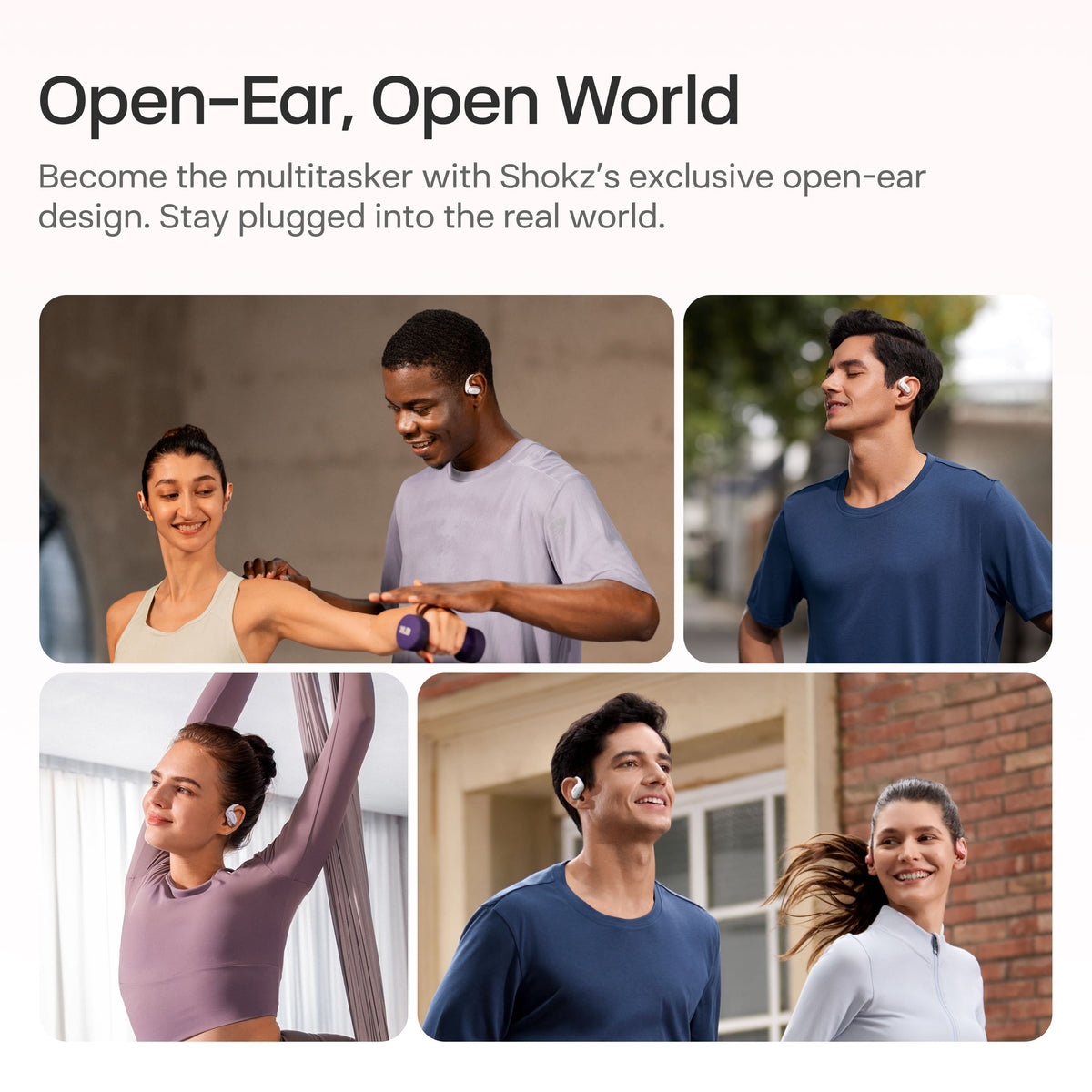 Shokz - OpenFit Air Open-Ear True Wireless Earbuds - Pink