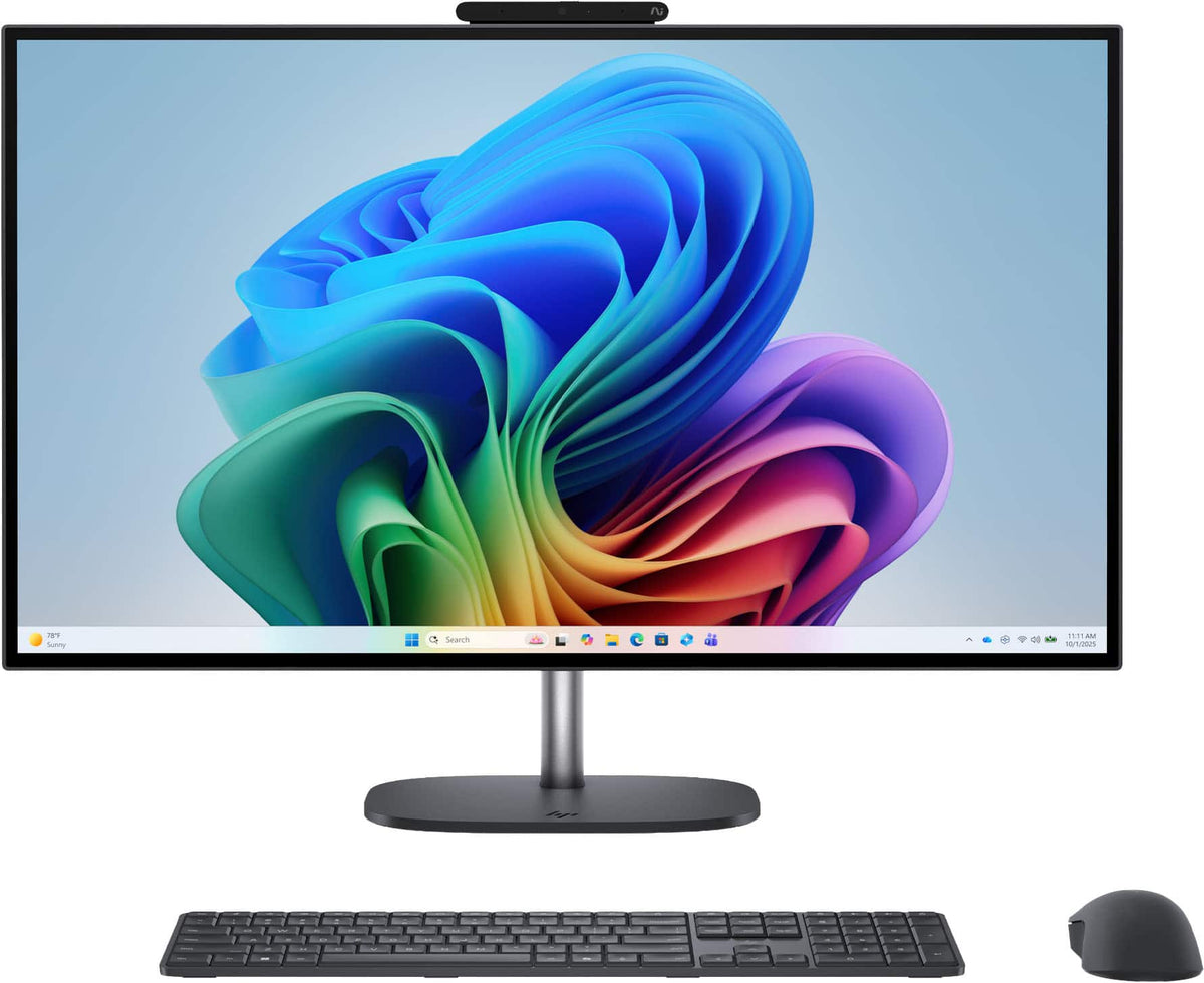 HP - OmniStudio X 27" QHD All-in-One w/ Adjustable Height - Intel Core Ultra 5 325 - 16GB Memory - 512GB SSD - Copilot+ PC - Eclipse Gray