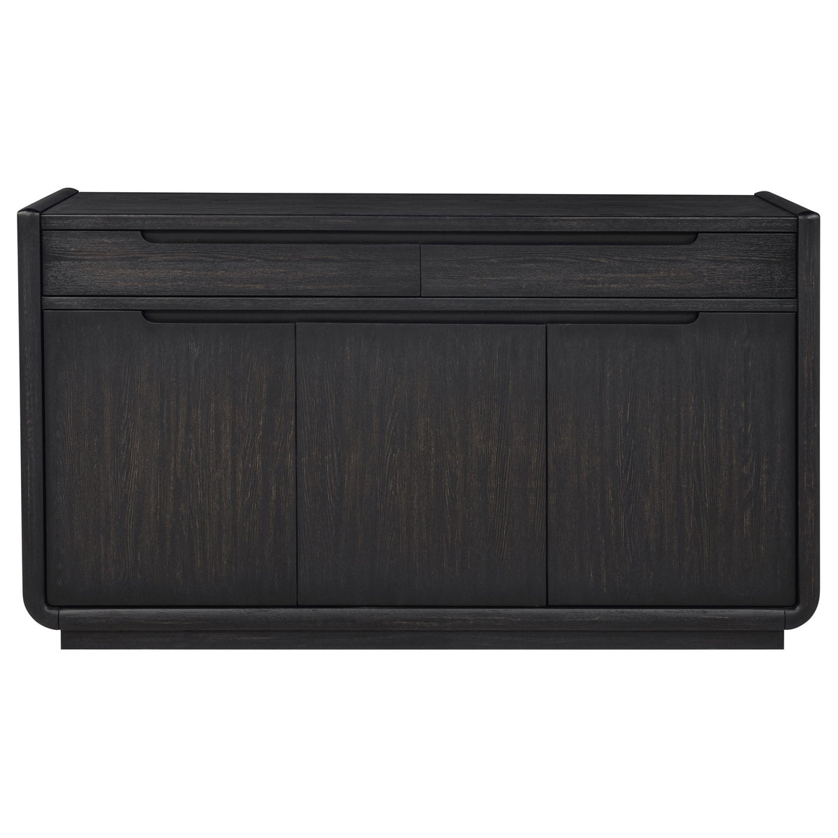 Bangor - Aparador de comedor con 2 cajones - Negro