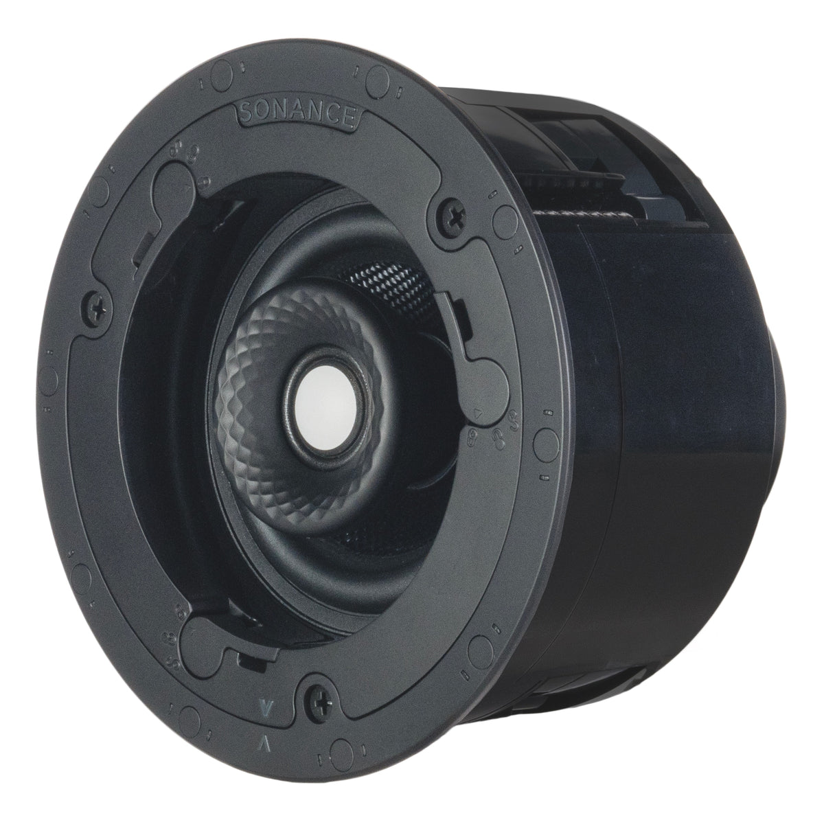 Sonance - VX46R SST SINGLE SPEAKER - Visual Experience Series 4-1/2" 2-Way Single Stereo In Ceiling Speaker (Each) - Paintable White