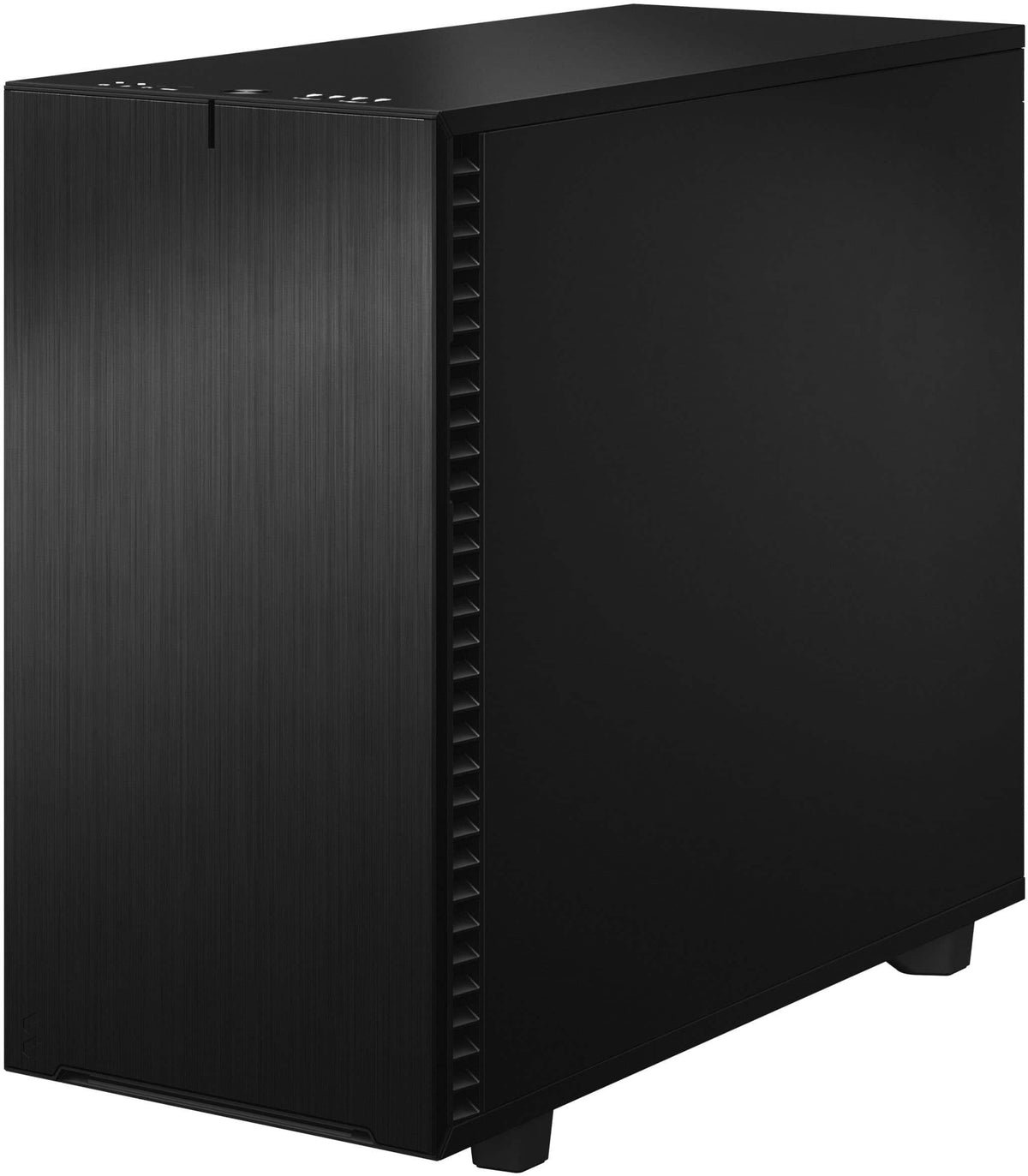 Fractal Design - Define 7 Black Brushed Aluminum/Steel E-ATX Silent Modular Mid Tower PC Case - Black