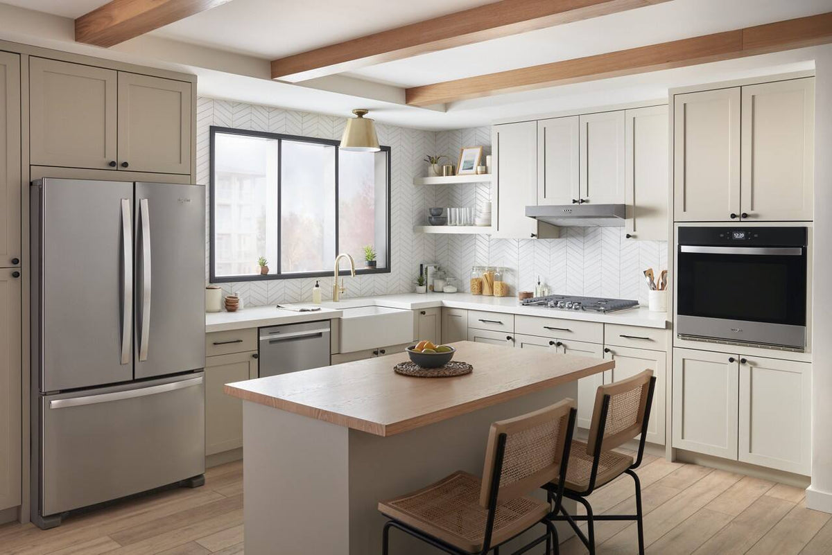 Whirlpool - 30" Built-In Single Electric Convection Wall Oven with Air Fry When Connected - Stainless Steel