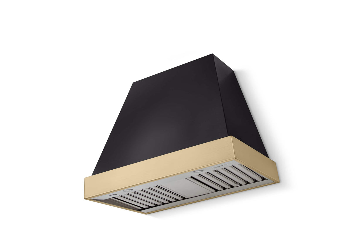 AGA - 36 inches - Externally Vented - Wall Range Hood - Matte Black