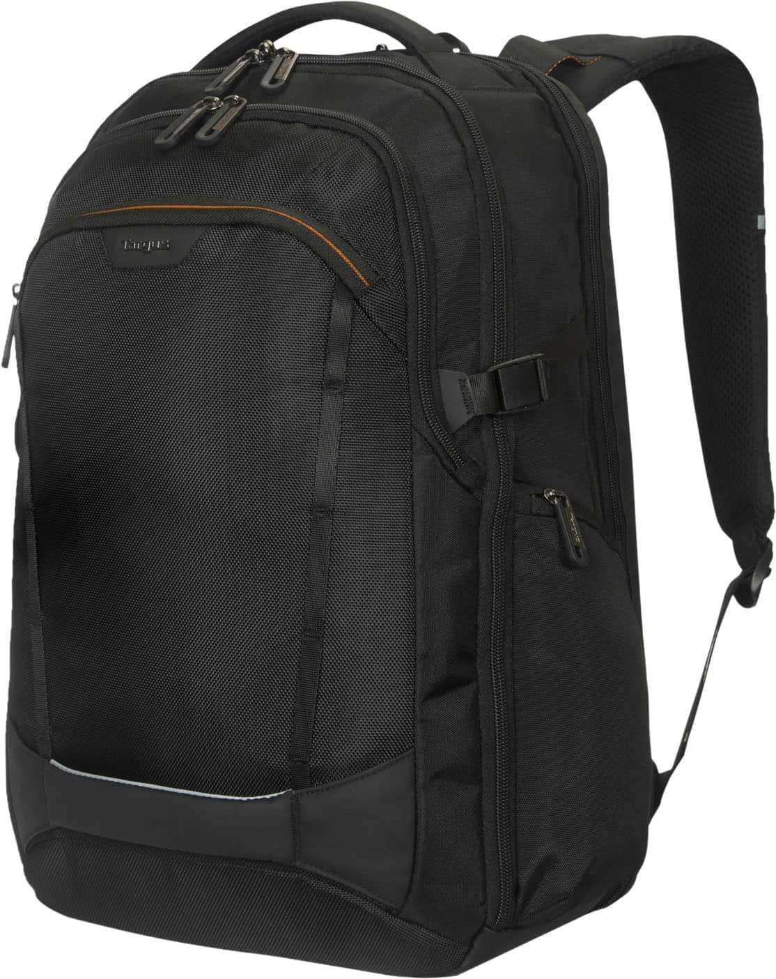 Targus - 17” Voyager EXP Travel Backpack - Black/Orange